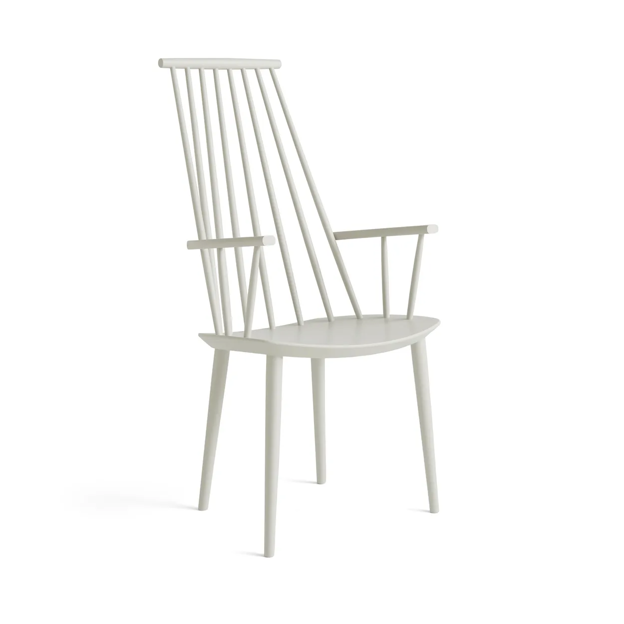 HAY J110 armchair Warm grey lacquered beech | Scandinavian Design | Chairs | Grey