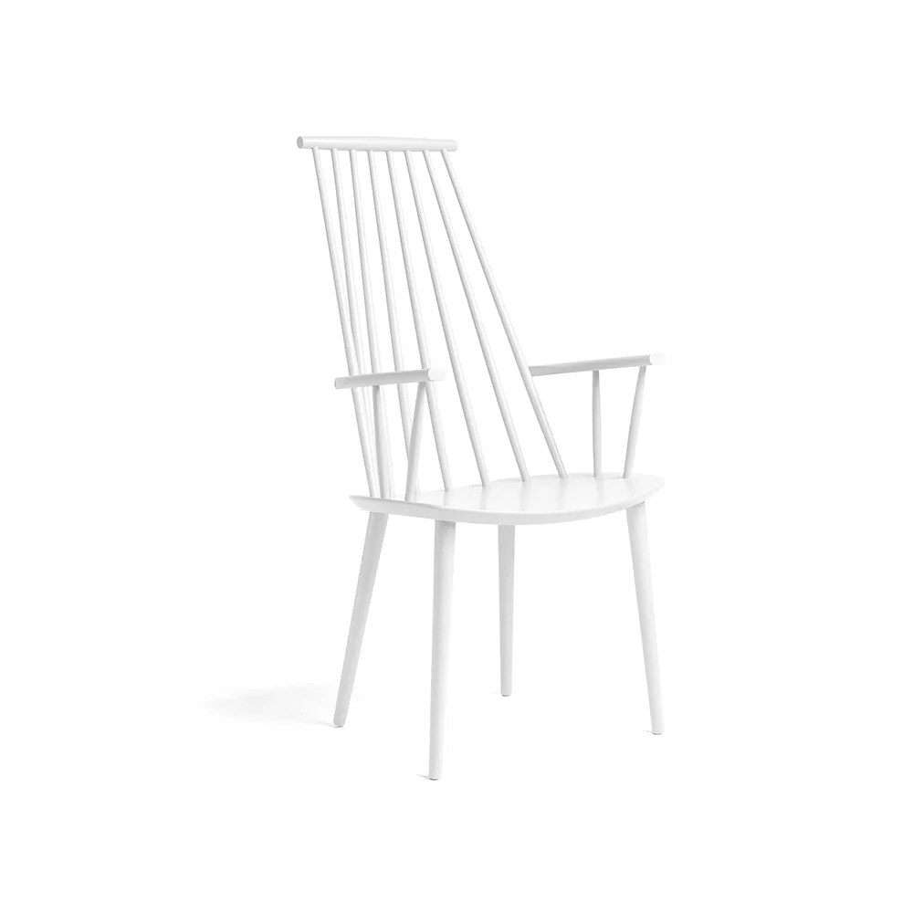 J110 armchair, White lacquered beech HAY