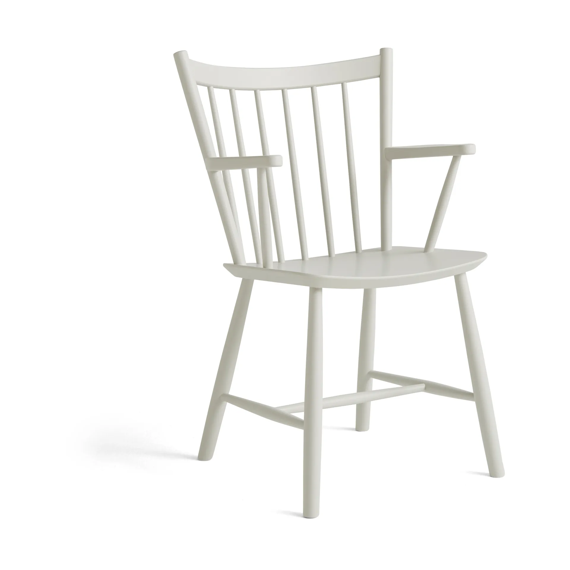 J42 armchair, Warm grey lacquered beech HAY