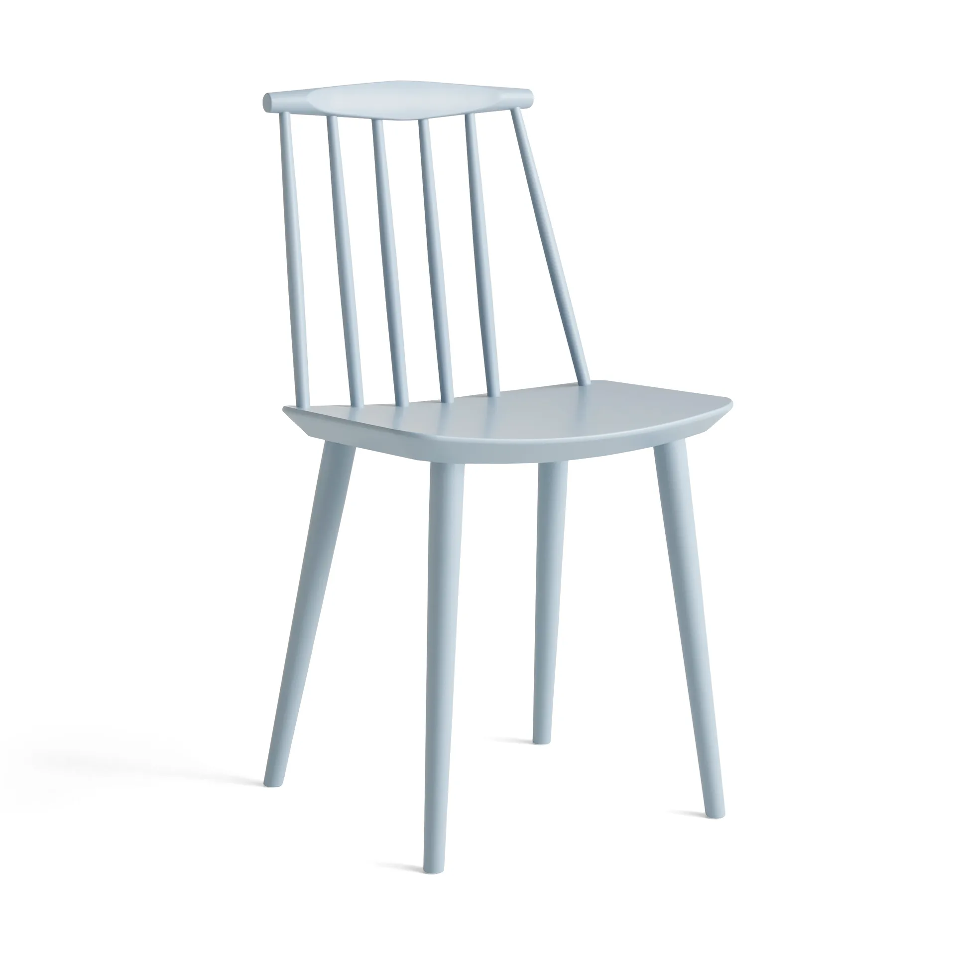 J77 chair, Slate blue lacquered beech HAY
