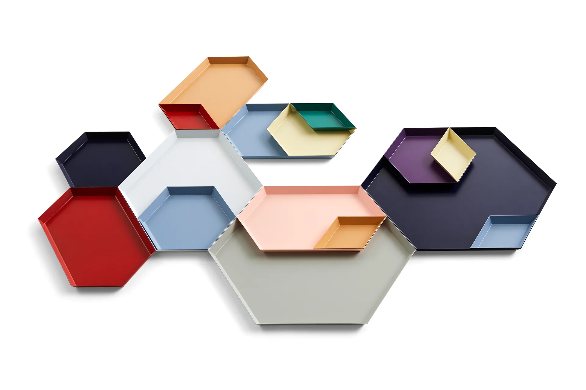 Kaleido tray XL, Dark blue HAY