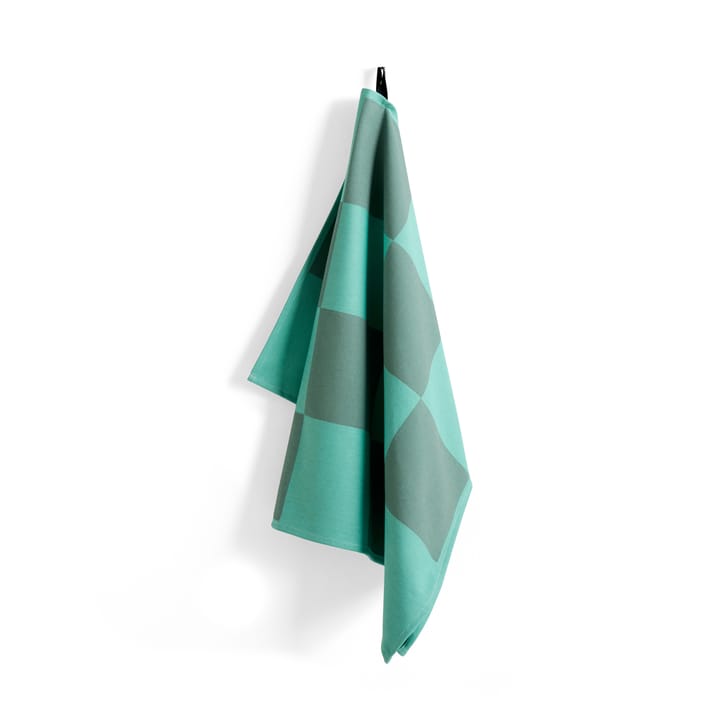 Katsura kitchen towel 52x80 cm - Emerald green - HAY