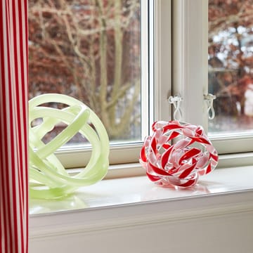 Knot No 2 L glass sculpture - light green - HAY