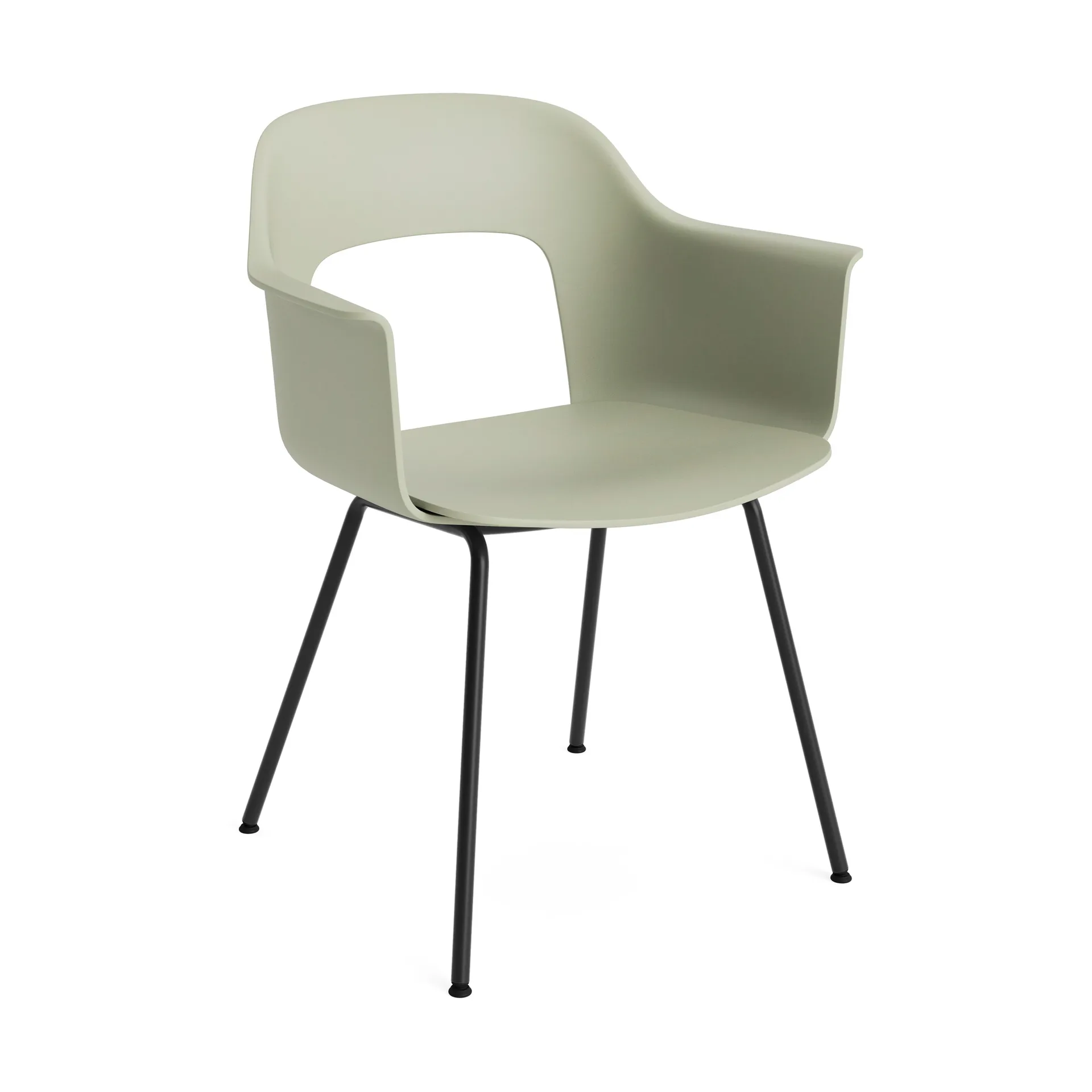 Layout Armchair 211 armchair, Pastel green-black lacquered steel HAY