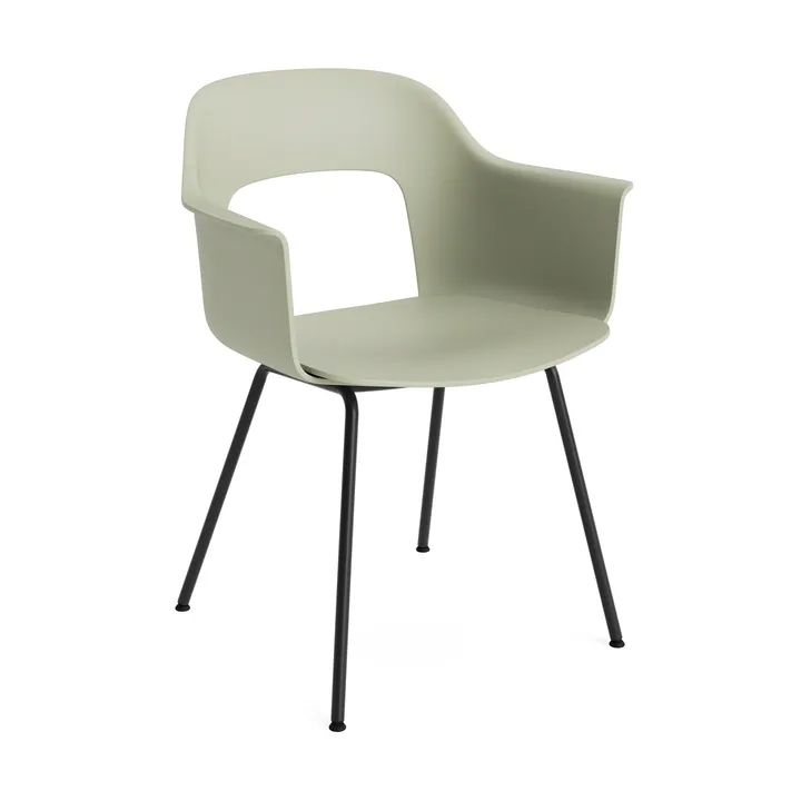 Layout Armchair 211 armchair - Pastel green-black lacquered steel - HAY