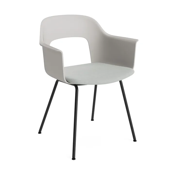 Layout Armchair 213 armchair - Naveli 113-sky grey-black lacquered steel - HAY