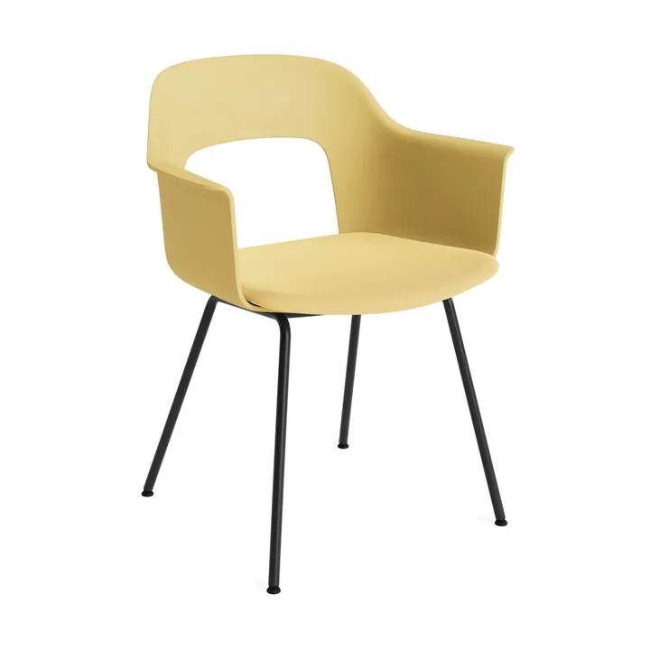 Layout Armchair 213 armchair - Relate 431-biscotti-black lacquered steel - HAY