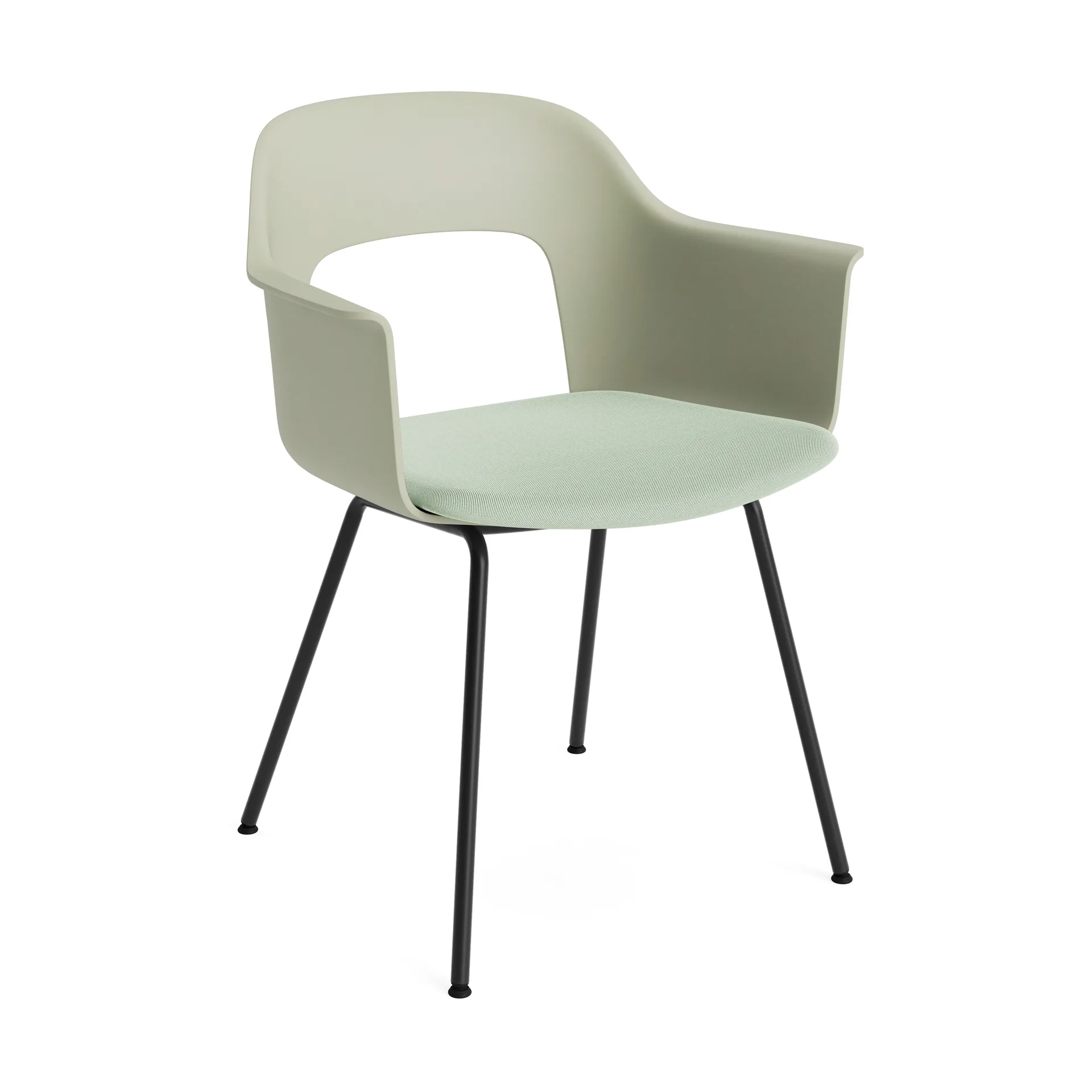 Layout Armchair 213 armchair, Relate 921-pastel green-black lacquered steel HAY
