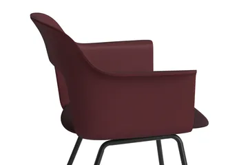 Layout Armchair 213 armchair - Remix 373-bordeaux-black lacquered steel - HAY