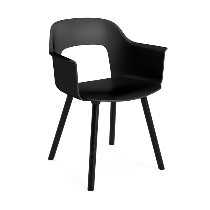 Layout Armchair 221 armchair - Black lacquered oak - HAY