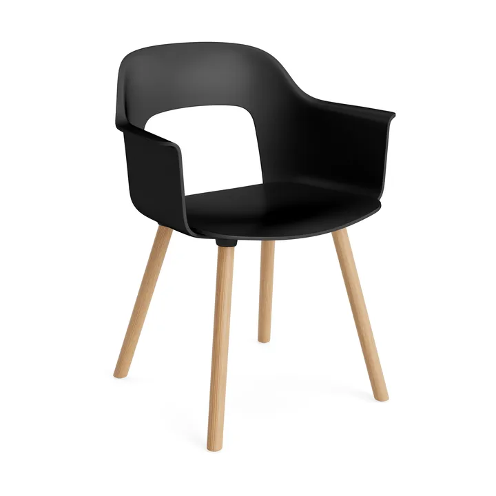 Layout Armchair 221 armchair - Black-lacquered oak - HAY