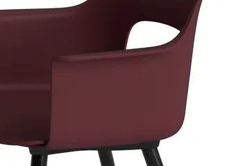 Layout Armchair 221 armchair - Bordeaux-black lacquered oak - HAY