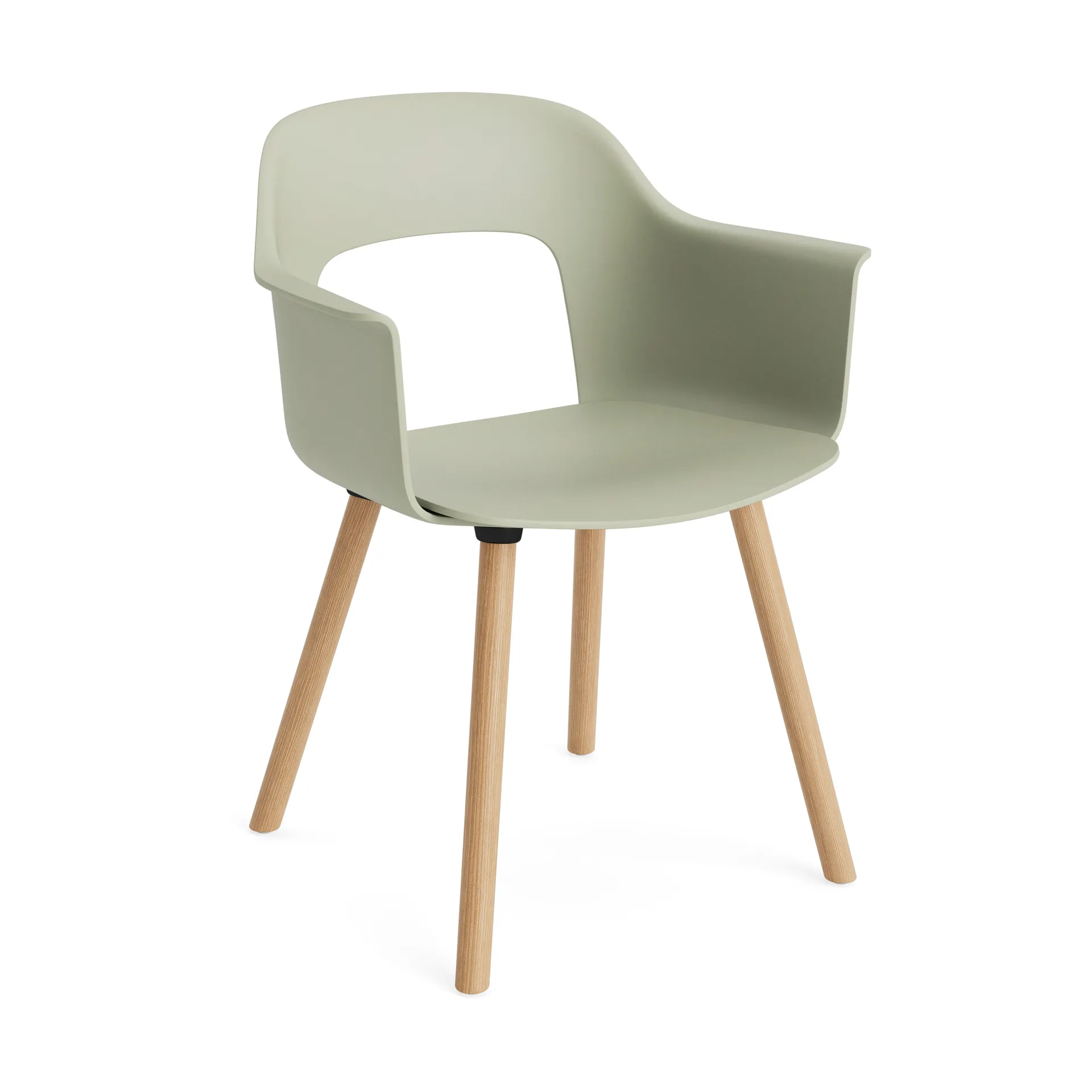 Layout Armchair 221 armchair, Pastel green-lacquered oak HAY