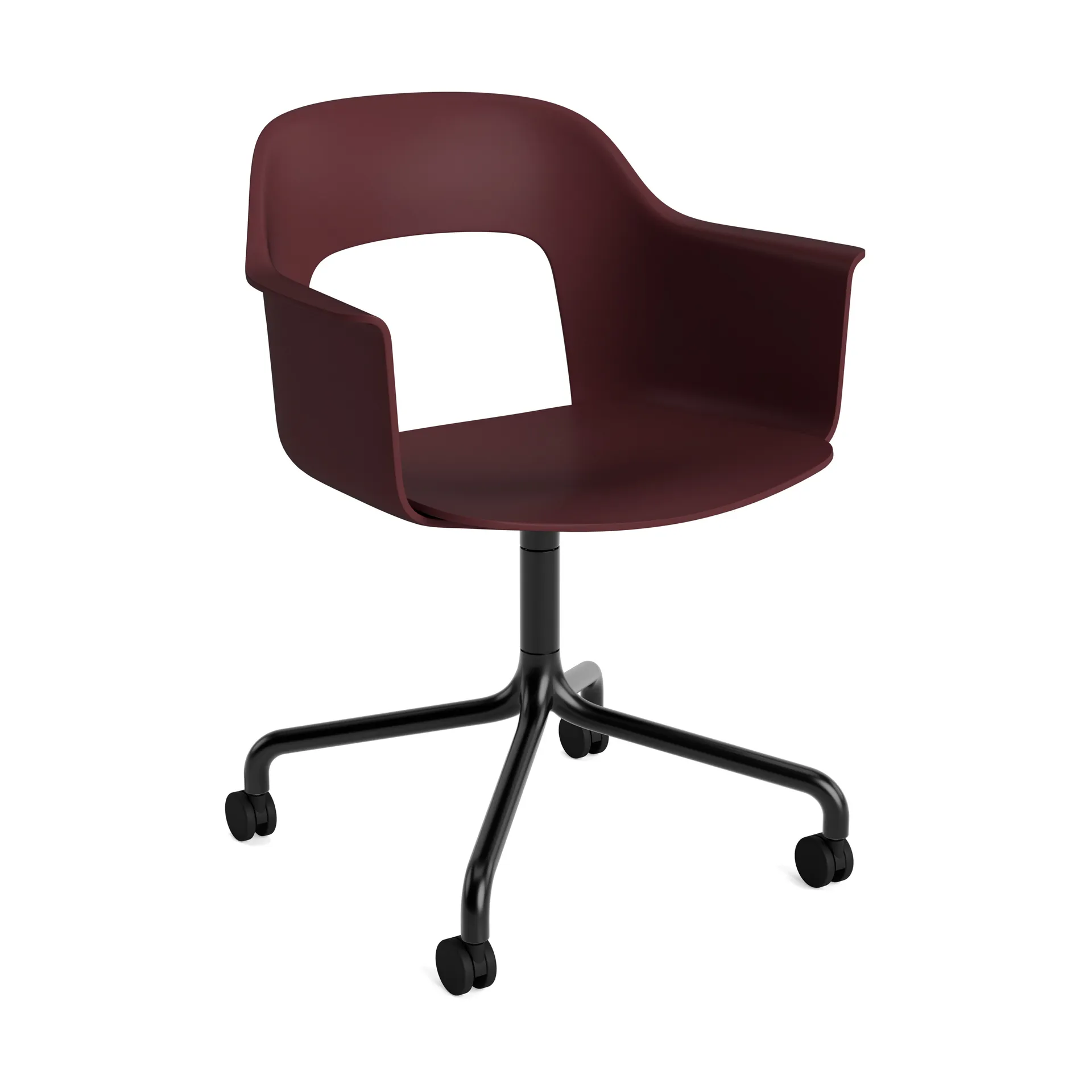 Layout Armchair 261 chair, Bordeaux-black HAY