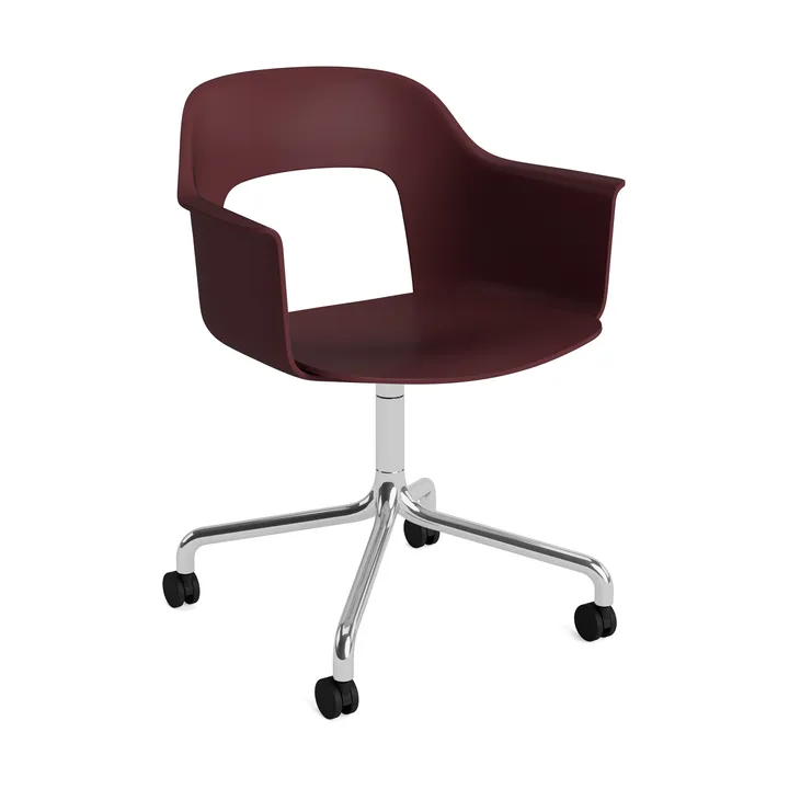Layout Armchair 261 chair - Bordeaux-polished aluminum - HAY