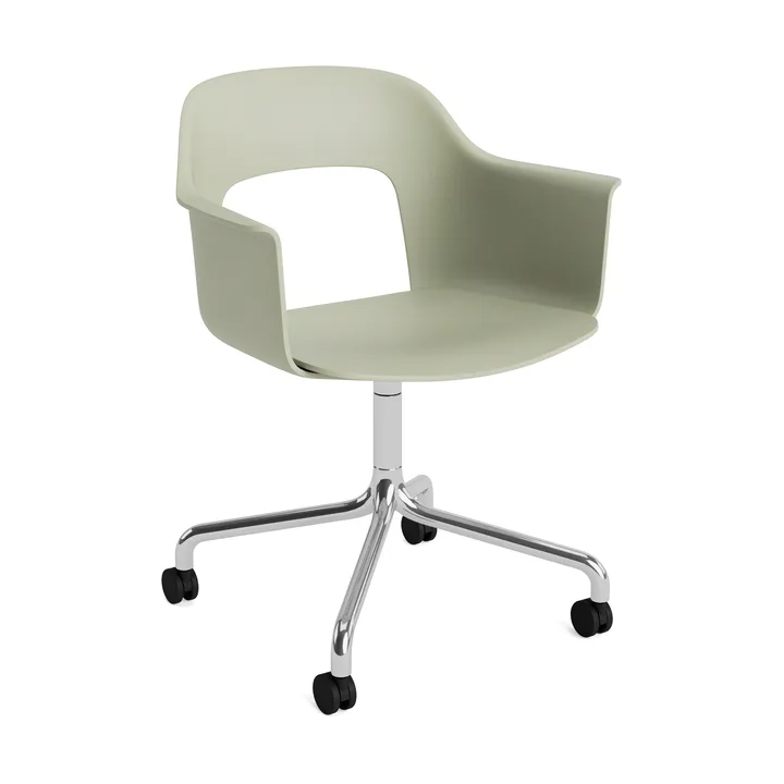 Layout Armchair 261 chair - Bottle green-polished aluminium - HAY