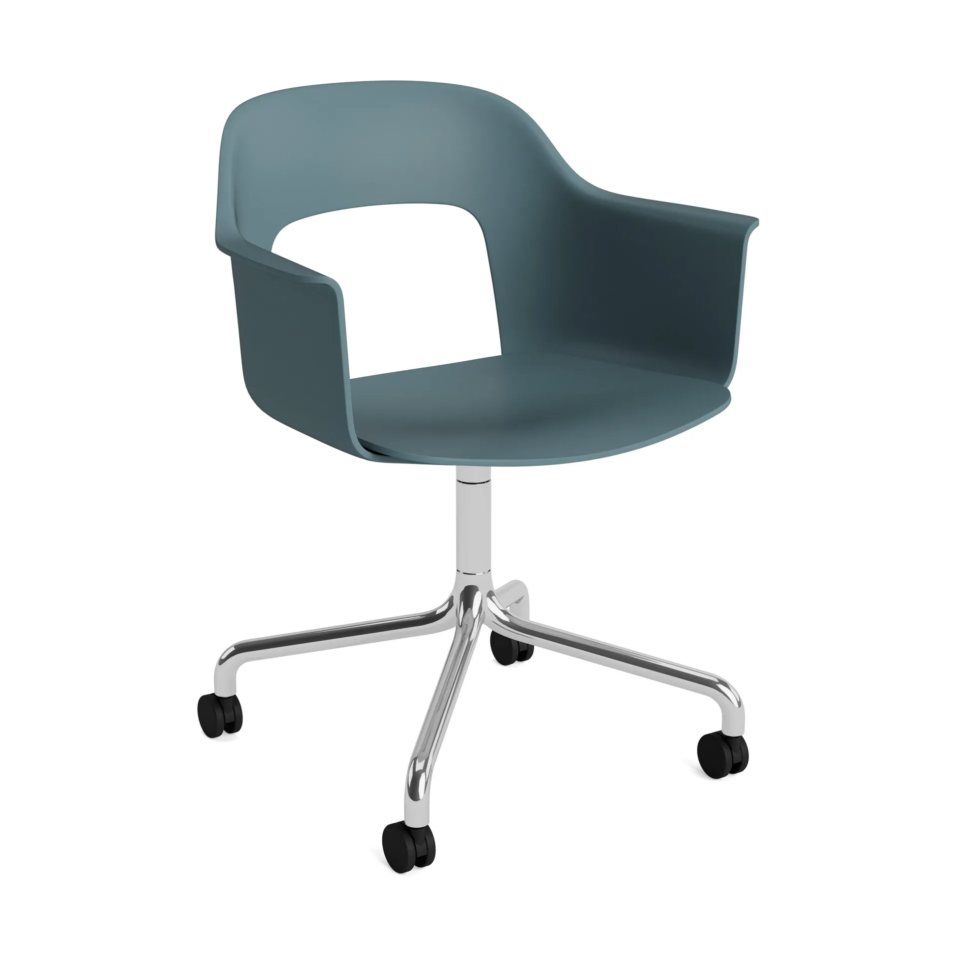 Layout Armchair 261 chair, Ocean-polished aluminium HAY
