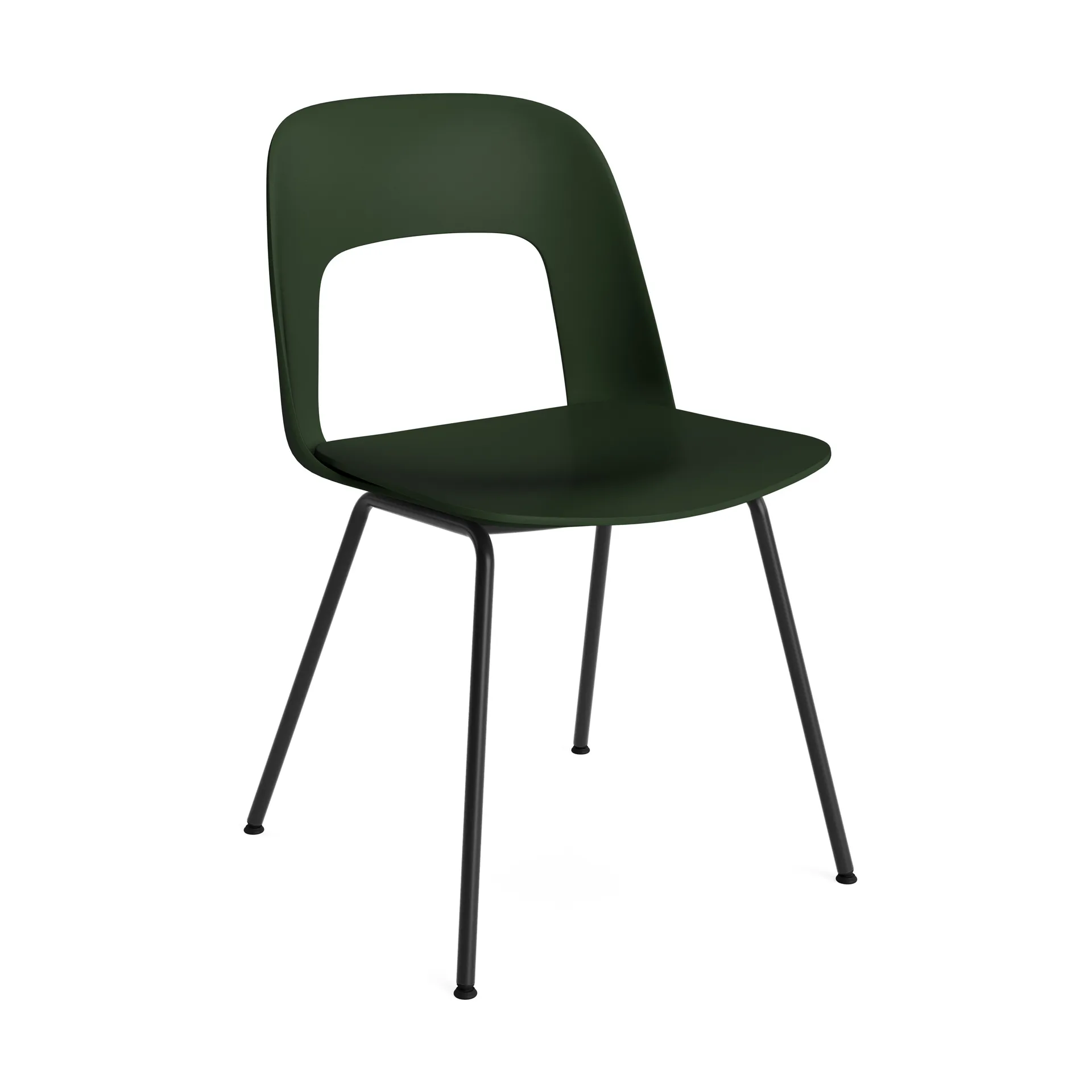 Layout Chair 111 chair, Bottle green-black HAY