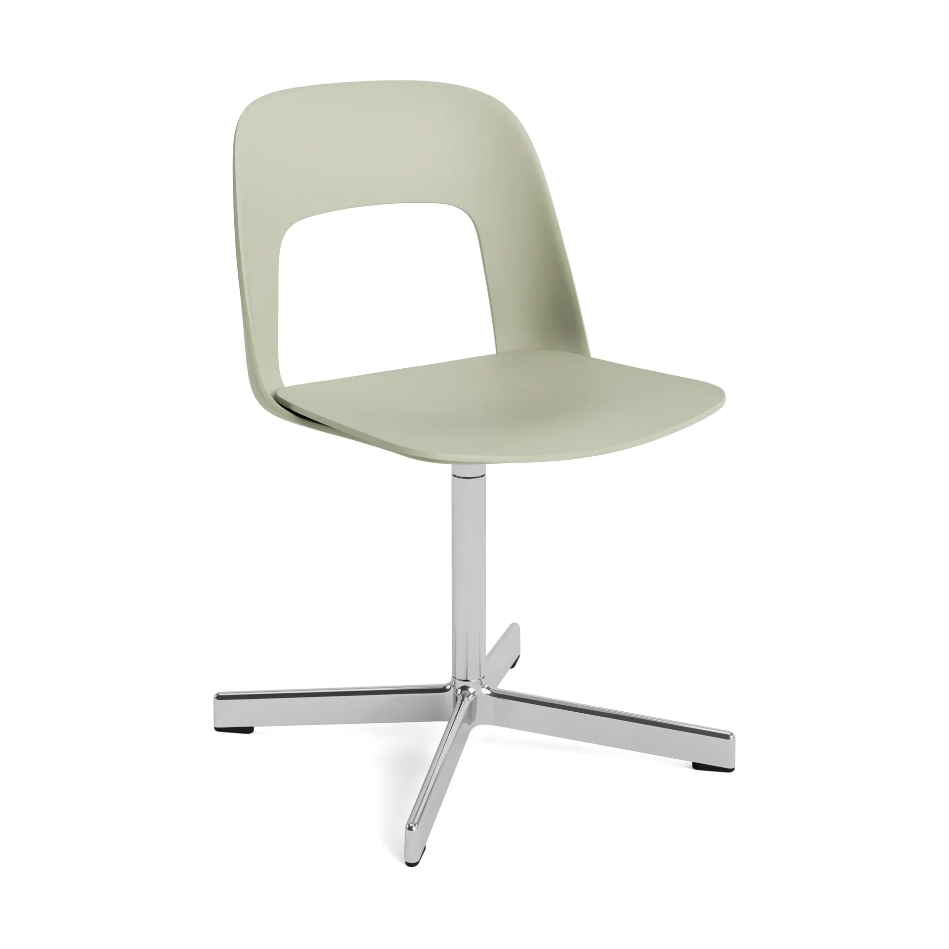 Layout Chair 131 chair, Pastel green-polished aluminium HAY