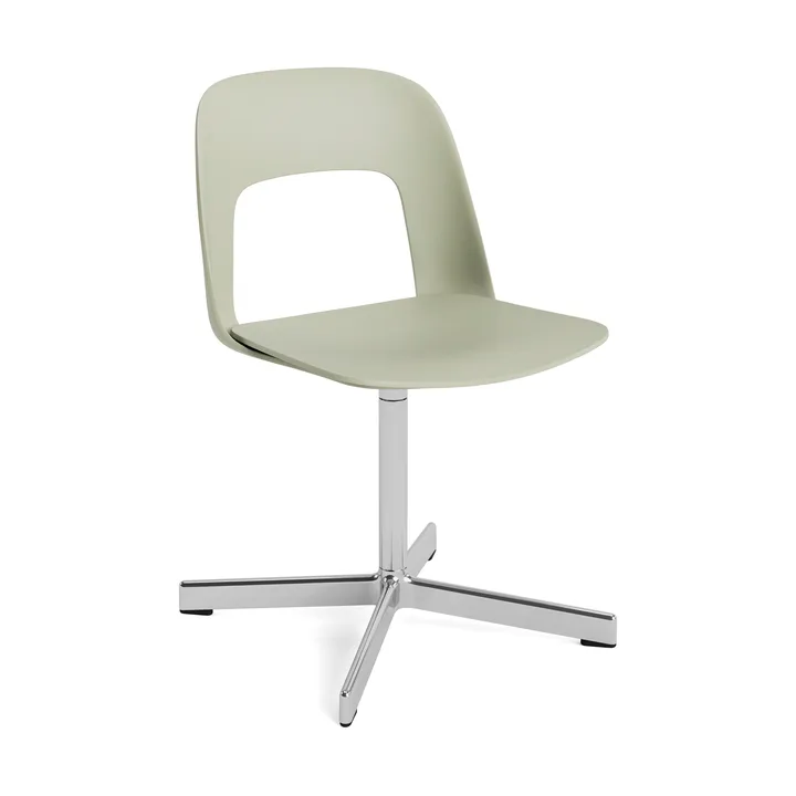Layout Chair 131 chair - Pastel green-polished aluminium - HAY