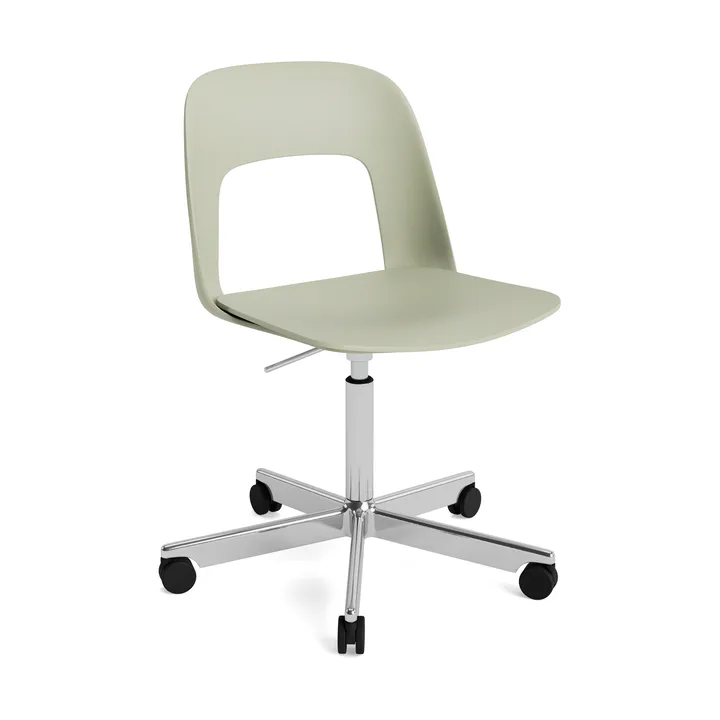 Layout Chair 141 chair - Bottle green-polished aluminium - HAY