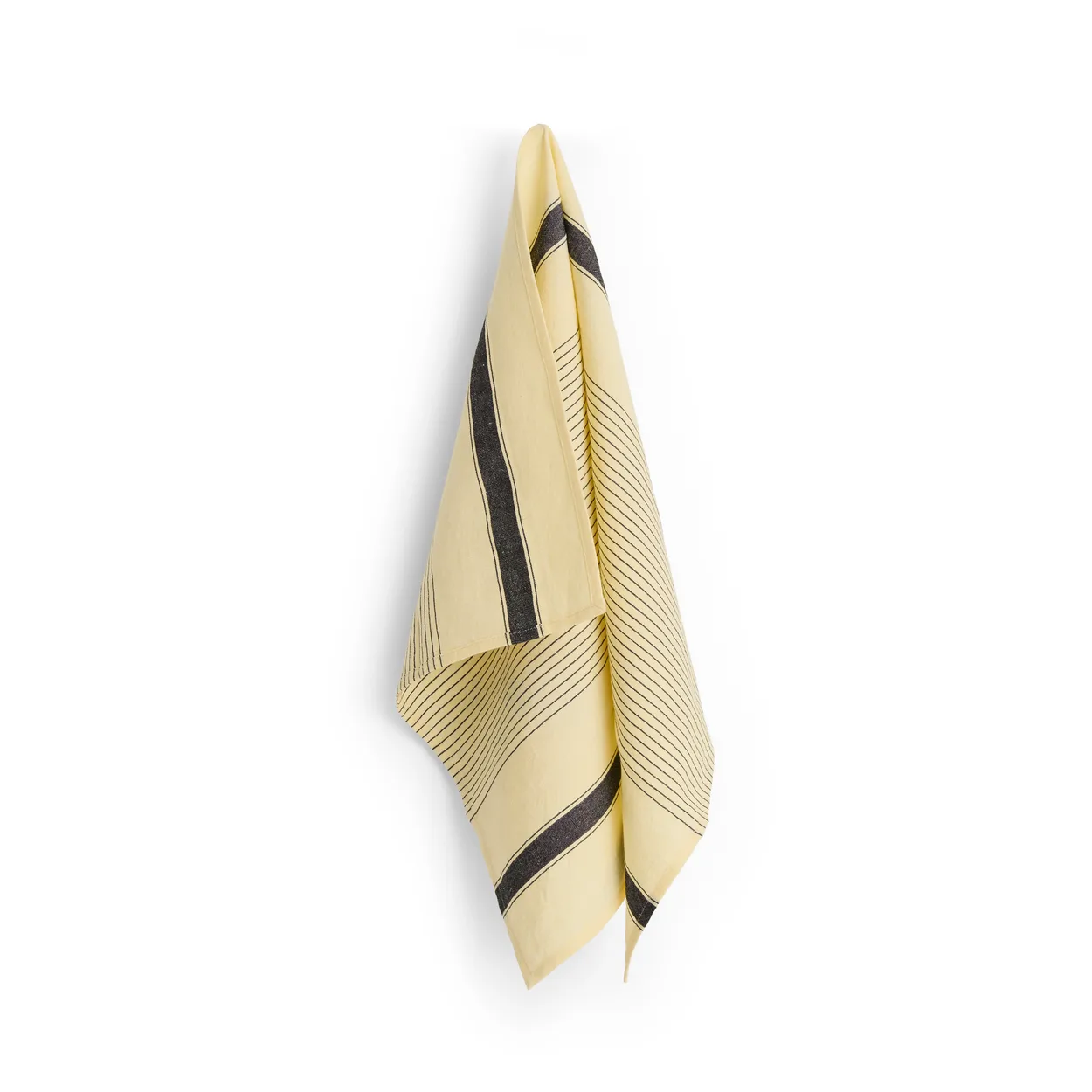 HAY Linear kitchen towel 52x80 cm Soft yellow | Scandinavian Design | Kitchen tea towels | Yellow