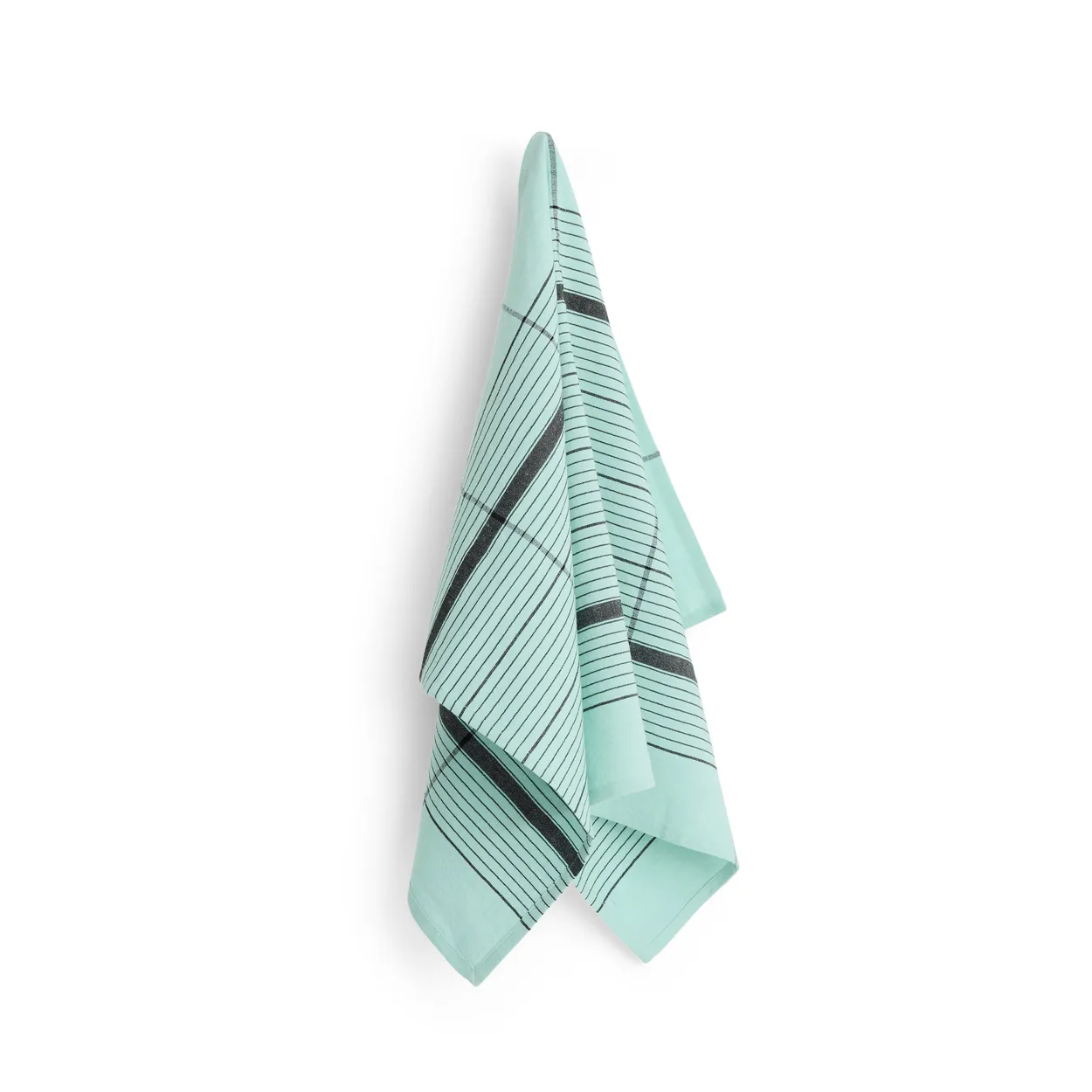HAY Linear kitchen towel 52x80 cm Turquoise | Scandinavian Design | Kitchen tea towels | Green