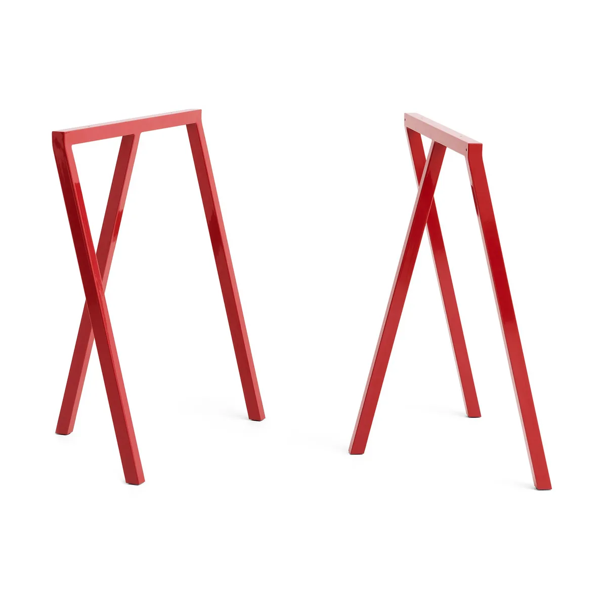HAY Loop Stand Frame leg stand 72 cm 2-pack Maroon red