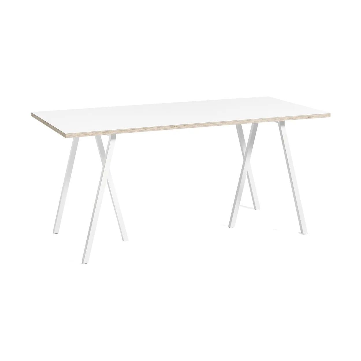 HAY Loop Stand incl. support dining table 87,5x180 cm White-white laminate-plywood