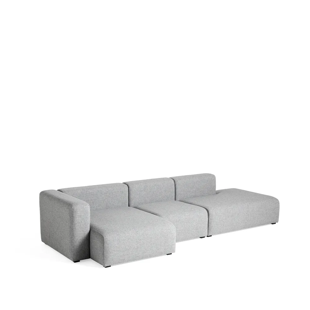 Mags modular sofa, Fabric Hallingdal 130 grey, left HAY