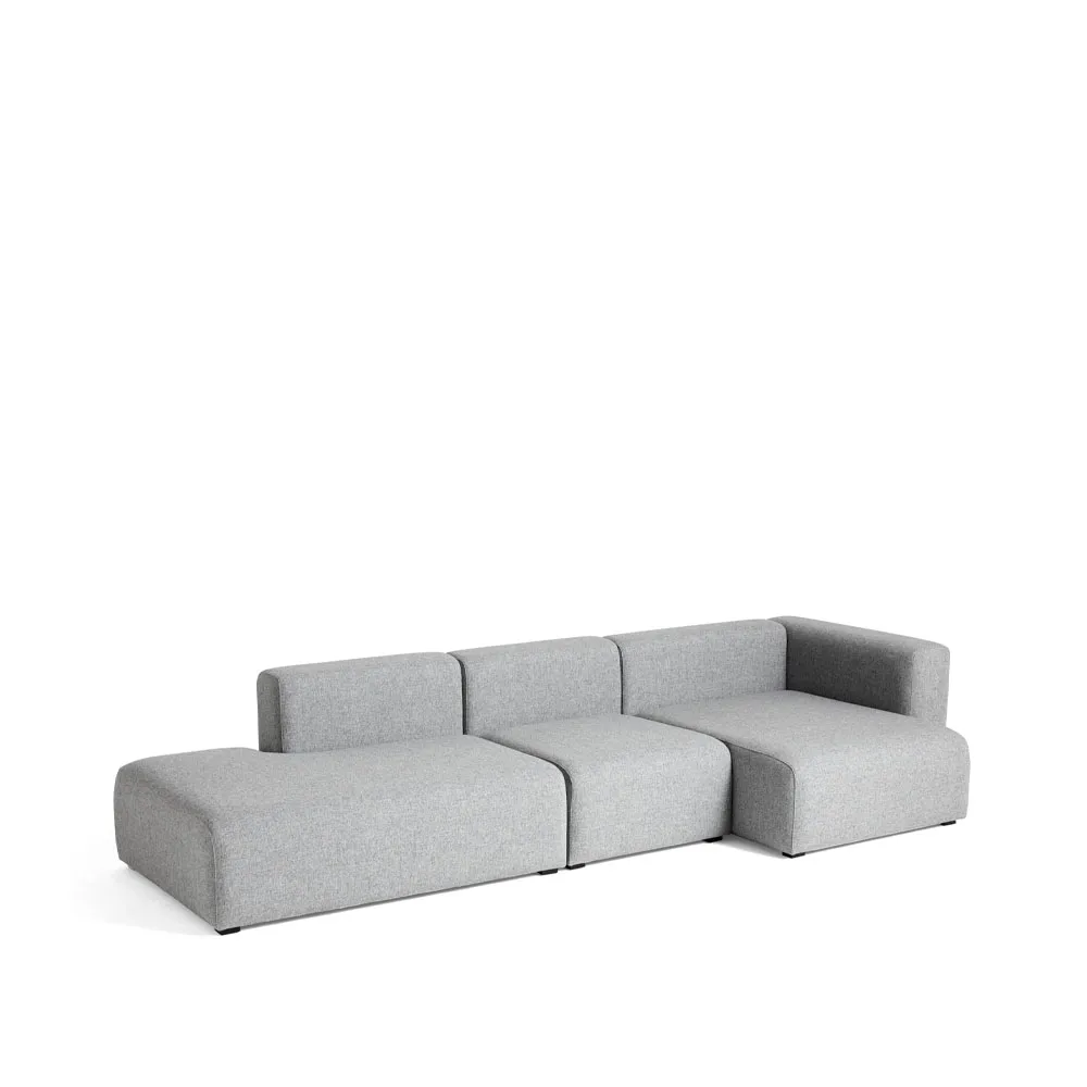 Mags modular sofa, Fabric Hallingdal 130 grey, right HAY