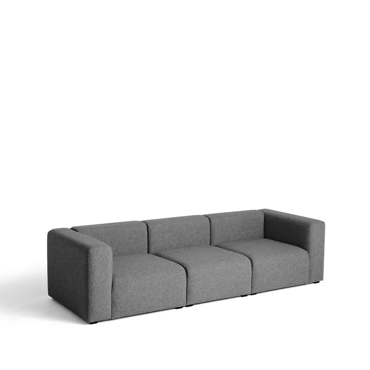 Mags sofa 3-seater - fabric hallingdal 65 153 grey - HAY