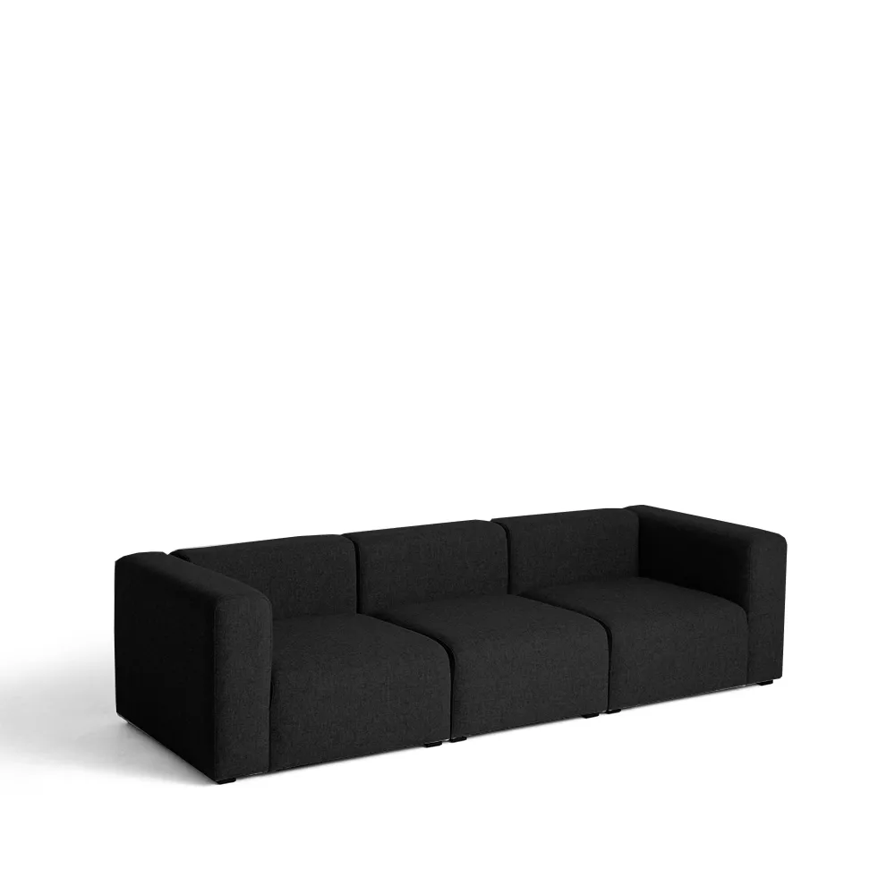 Mags sofa 3-seater, fabric Hallingdal 65 190 black HAY