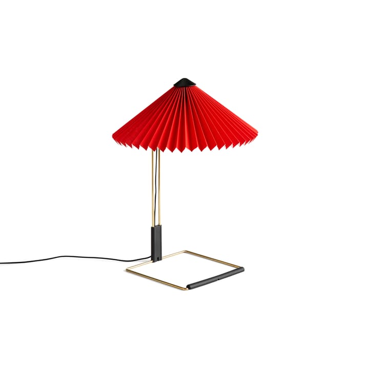 Matin table table lamp Ø30 cm - Bright red shade - HAY