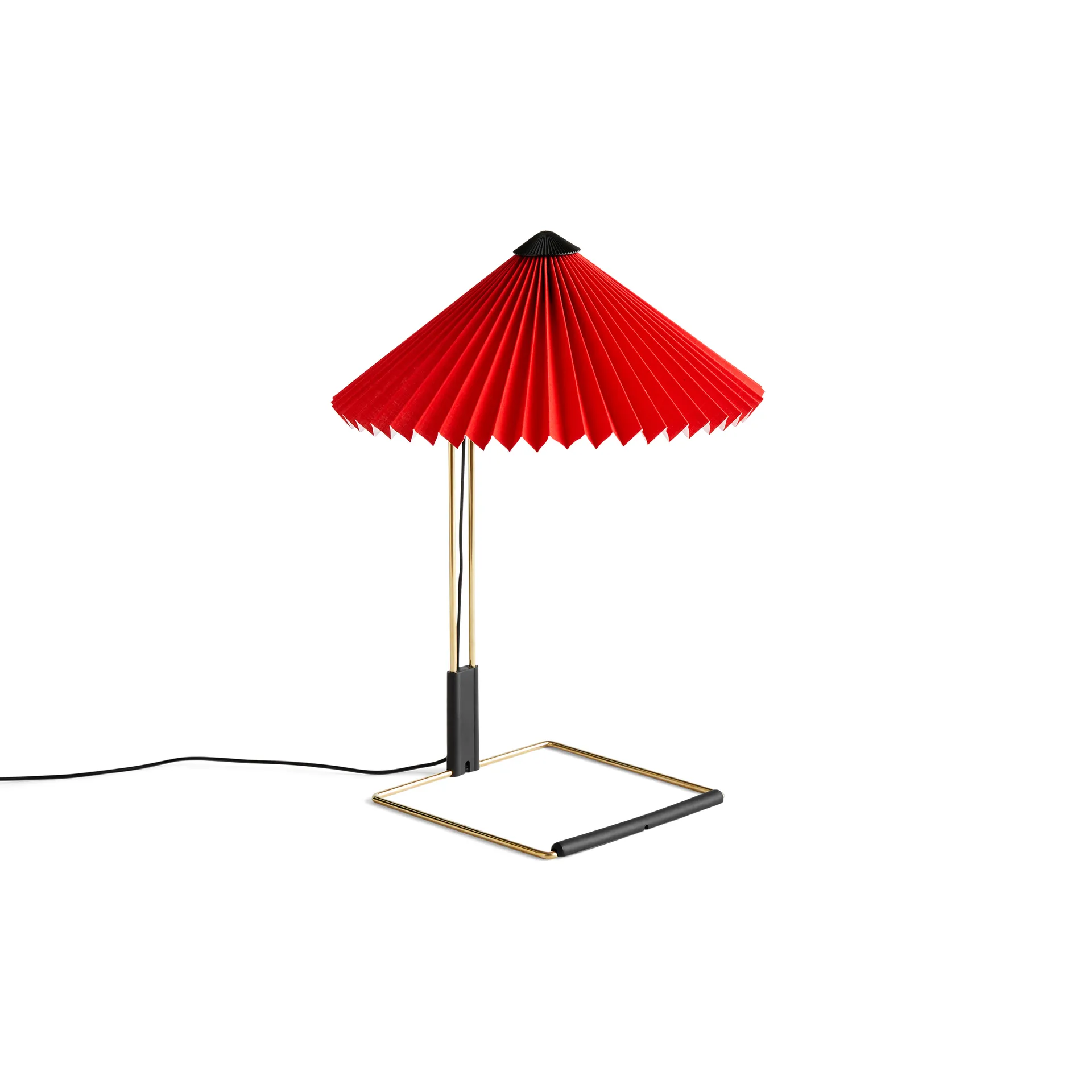 Matin table table lamp Ø30 cm, Bright red shade HAY