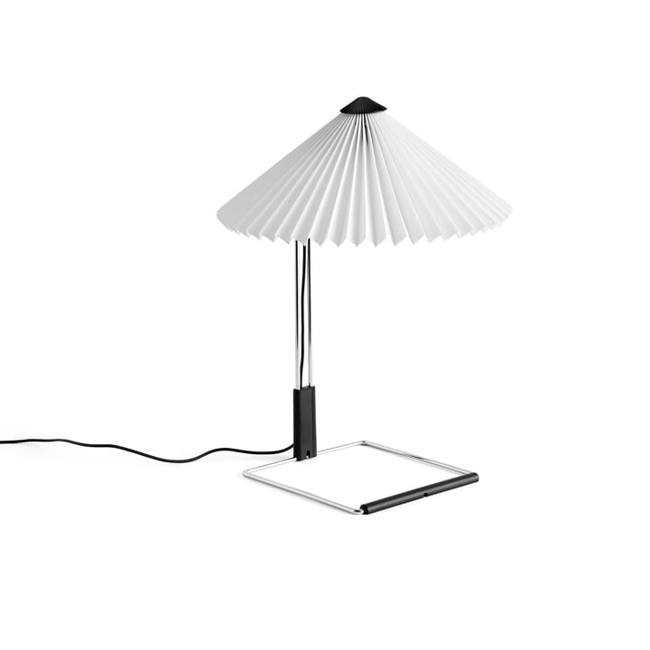 Matin table table lamp Ø30 cm - White-steel - HAY