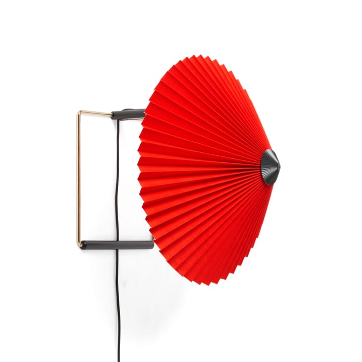 Matin wall lamp Ø30 cm - Bright red shade - HAY
