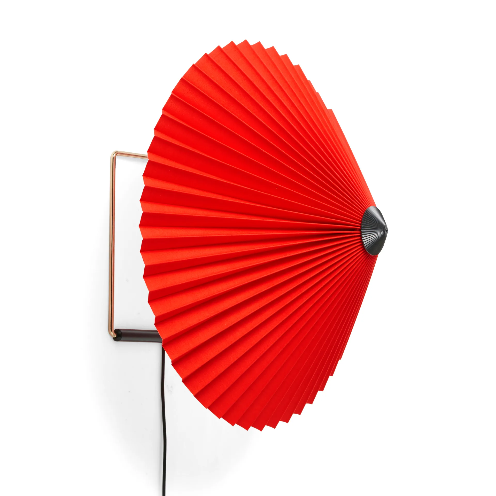 Matin wall lamp Ø38 cm, Bright red shade HAY