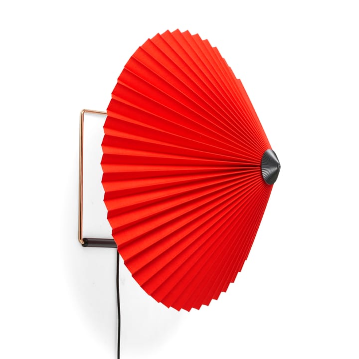 Matin wall lamp Ø38 cm - Bright red shade - HAY