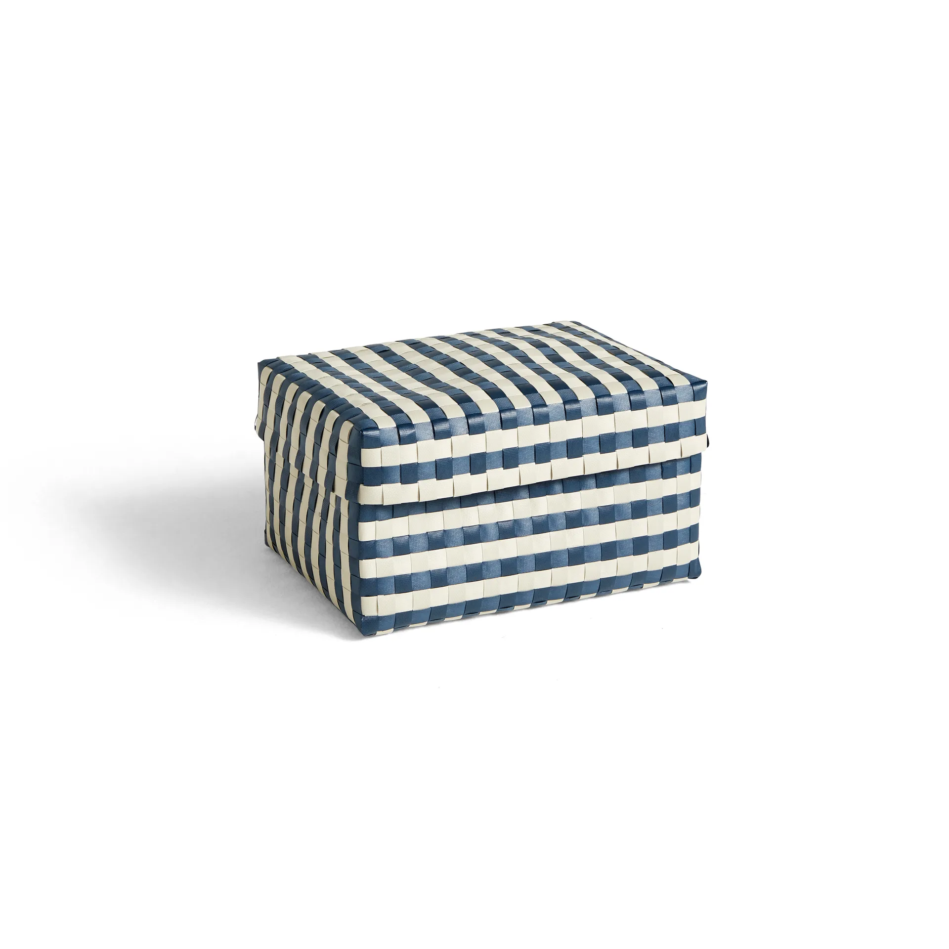 Maxim Stripe Box storage box M 24x33.5 cm, Blue-sand HAY