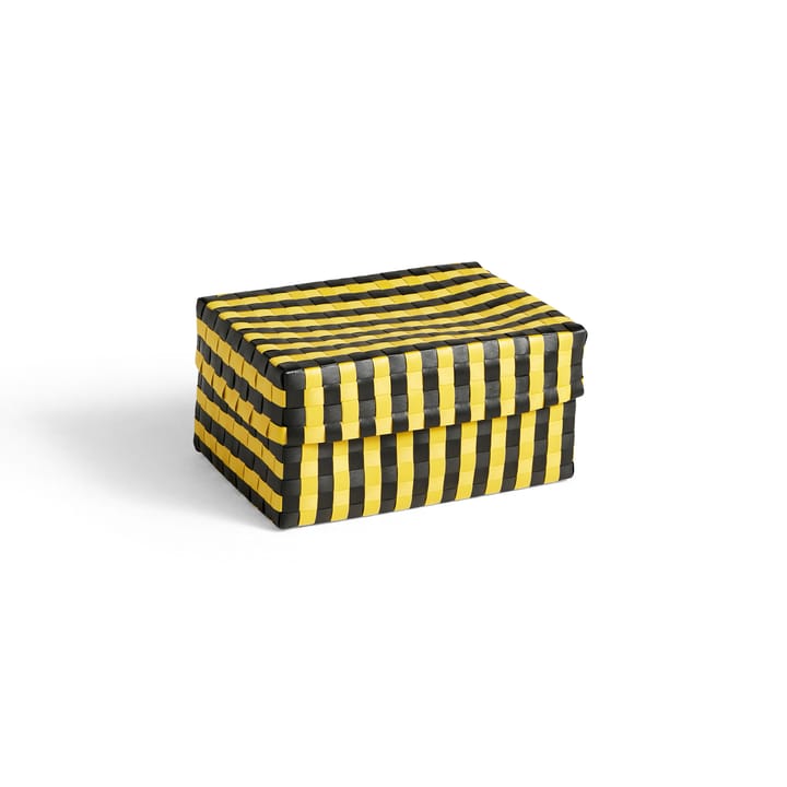 Maxim Stripe Box storage box S 21x30 cm - Yellow-black - HAY
