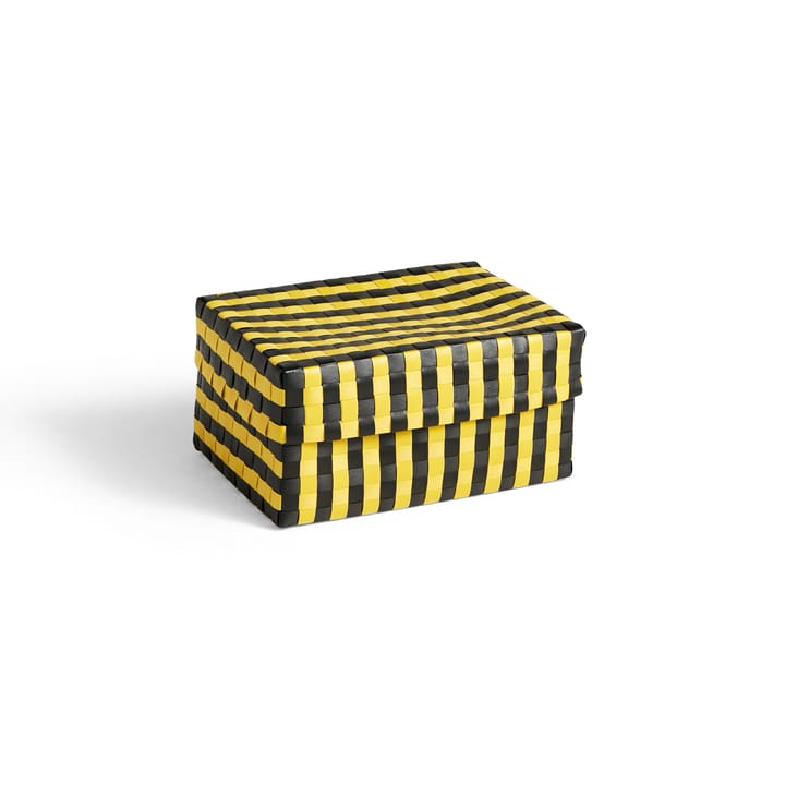 Maxim Stripe Box storage box S 21x30 cm, Yellow-black HAY
