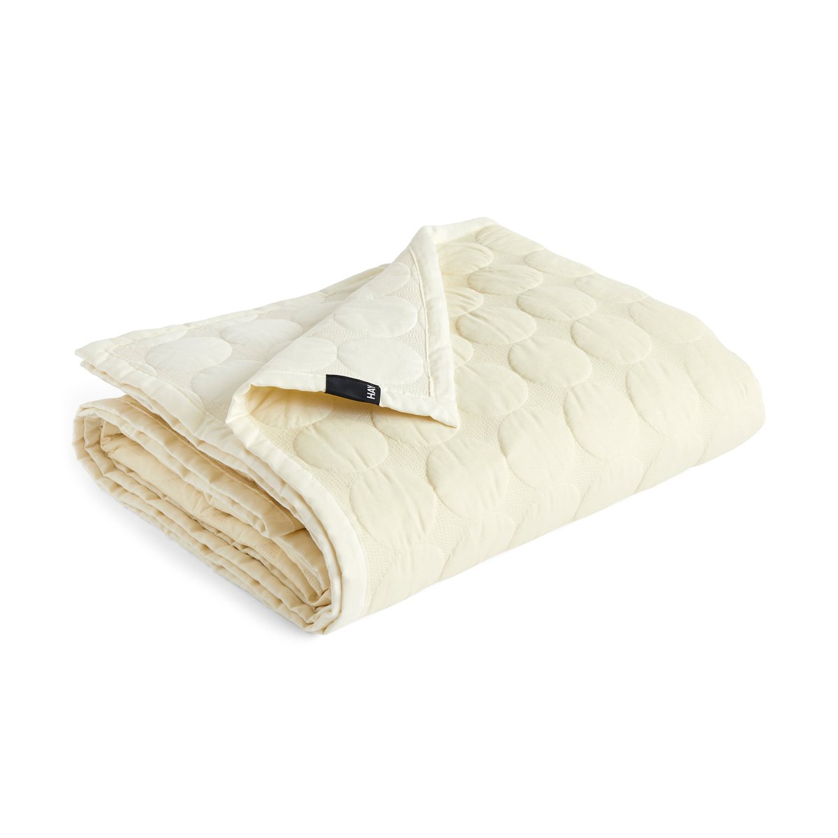 HAY Mega Dot bedspread organic 235x245 cm Ivory | Scandinavian Design | Bedspreads & throws | White