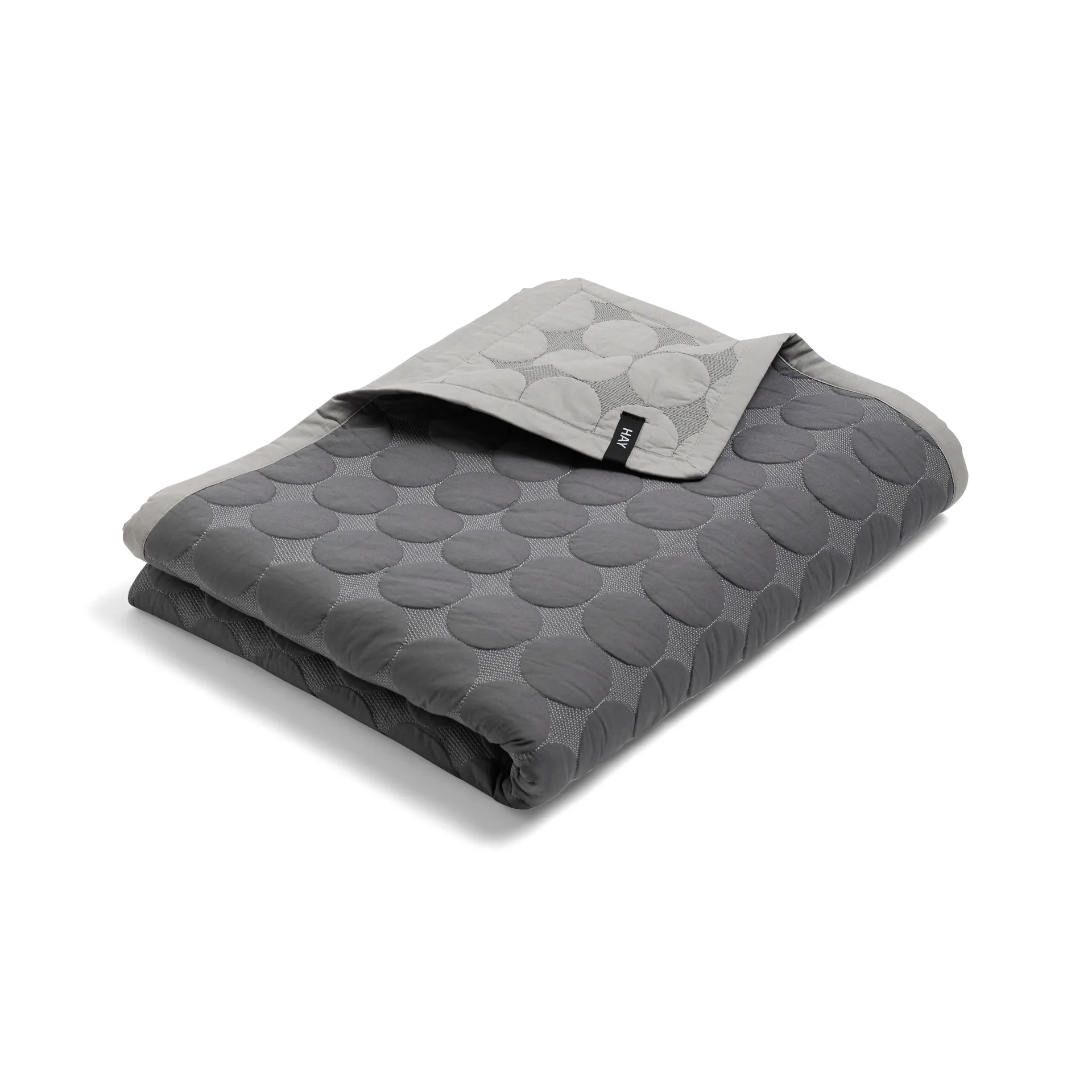 Mega Dot throw 195x245 cm, Dark grey HAY