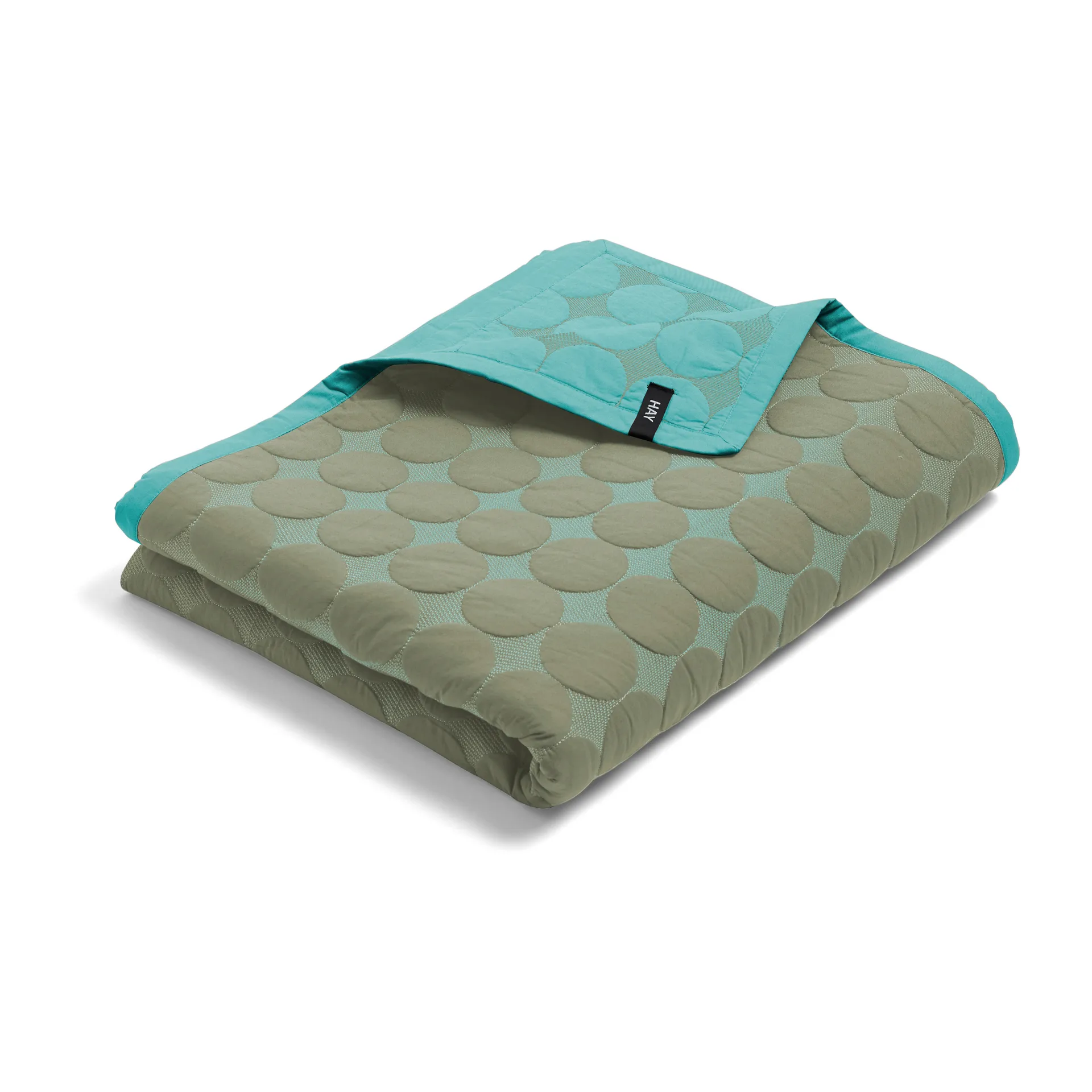 Mega Dot throw 235x245 cm, Olive green HAY
