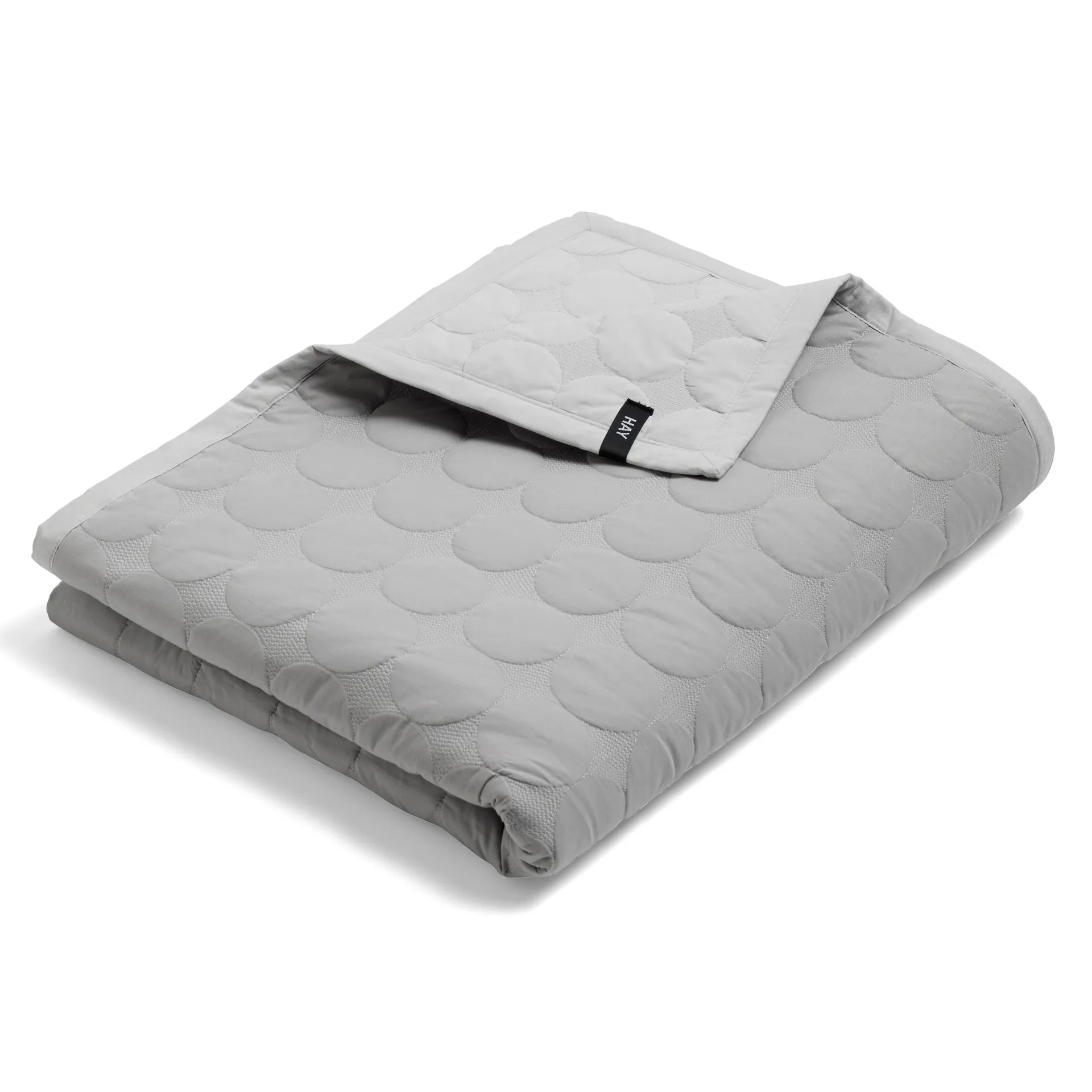 Mega Dot throw 260x260 cm, Light grey HAY