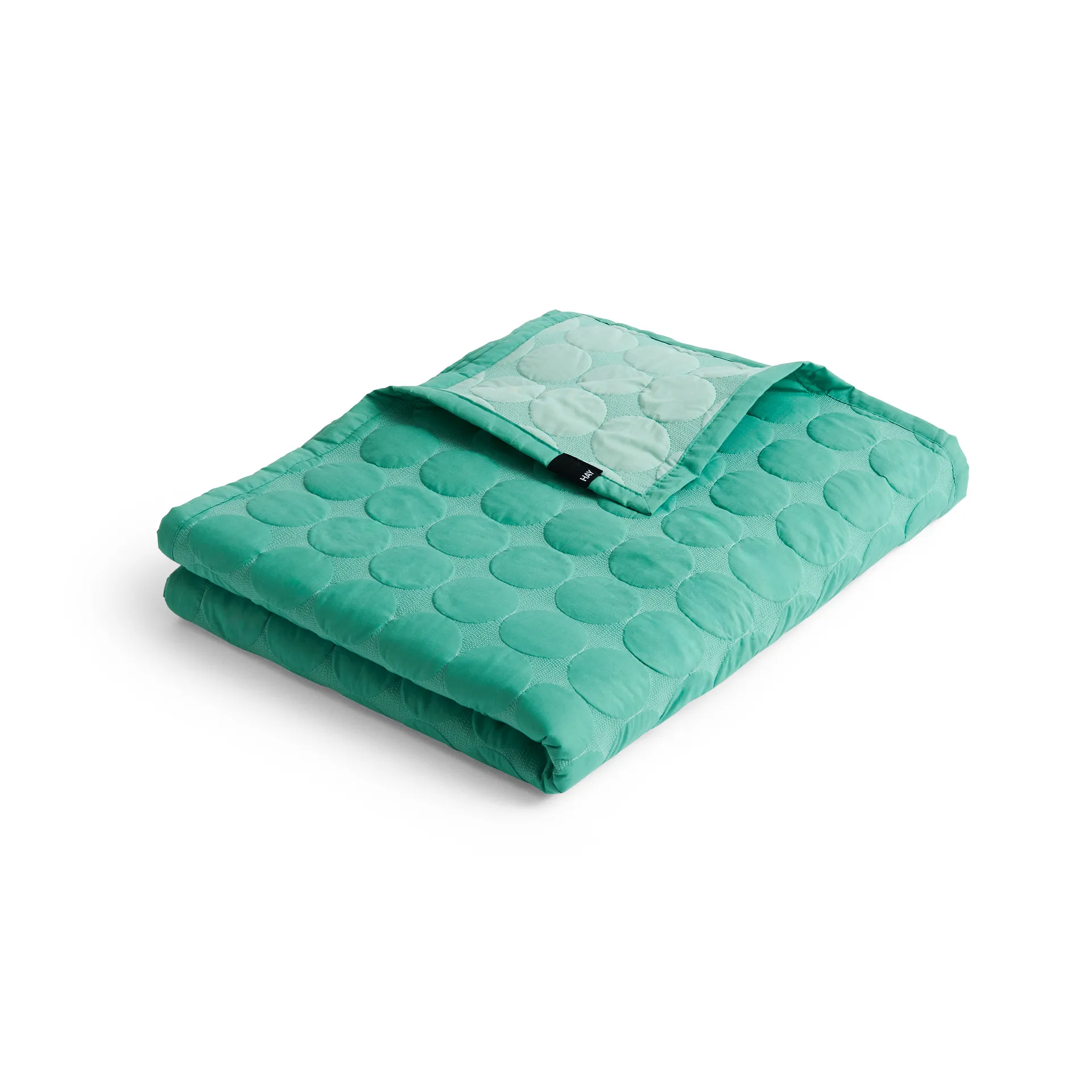 Mega Dot throw organic 195x245 cm, Sea green HAY
