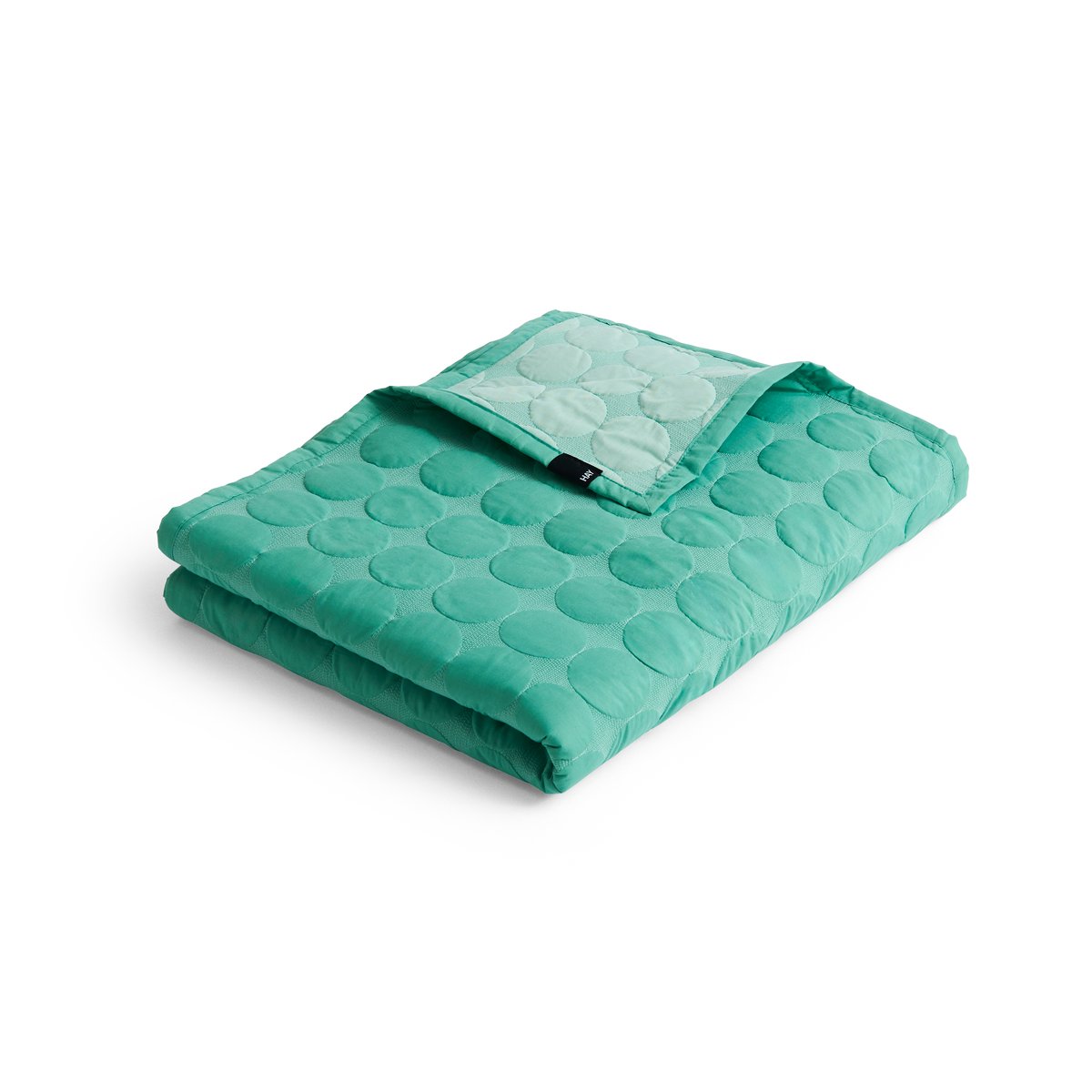 HAY Mega Dot throw organic 195x245 cm Sea green | Scandinavian Design | Bedspreads & throws | Green