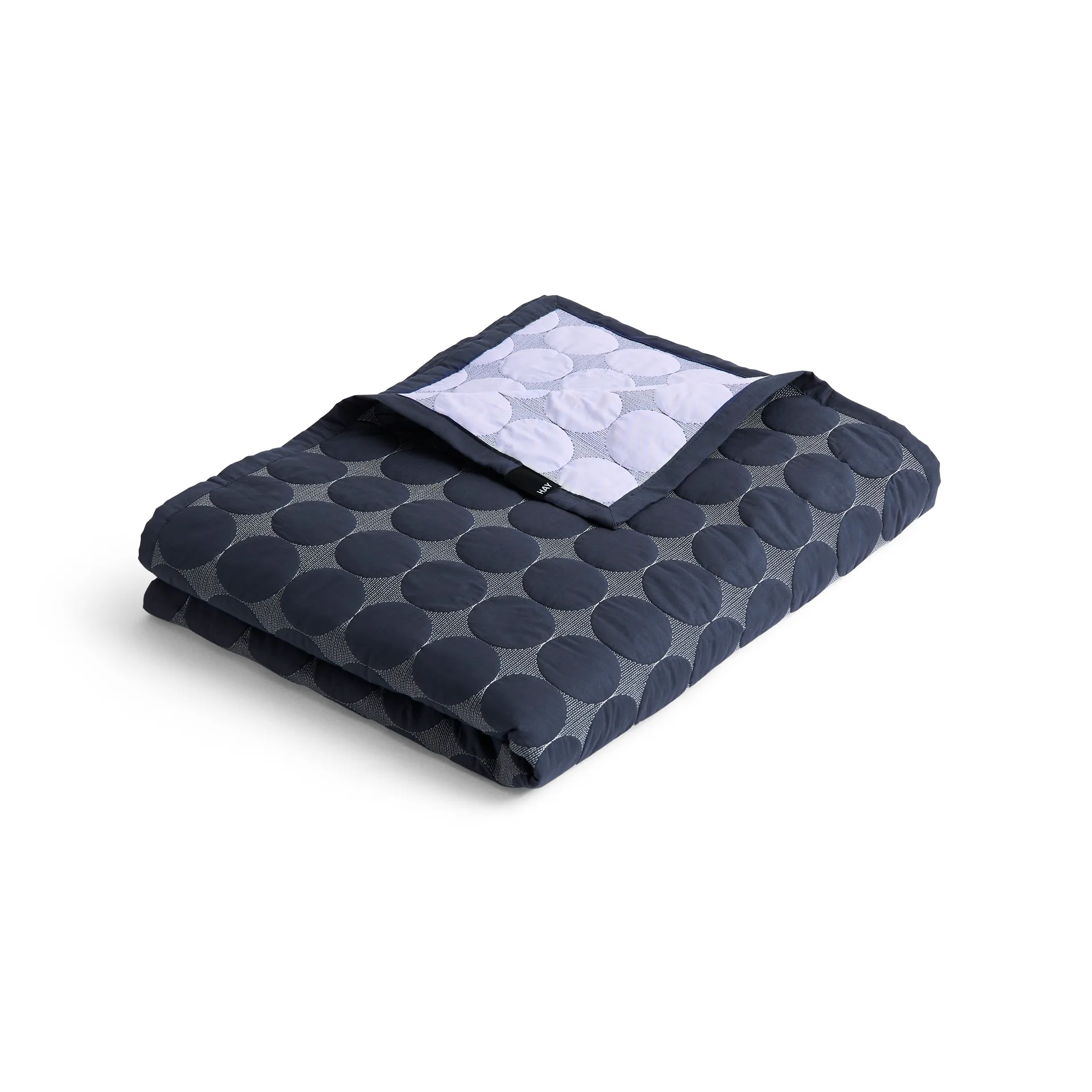 Mega Dot throw organic 260x260 cm, Midnight blue HAY