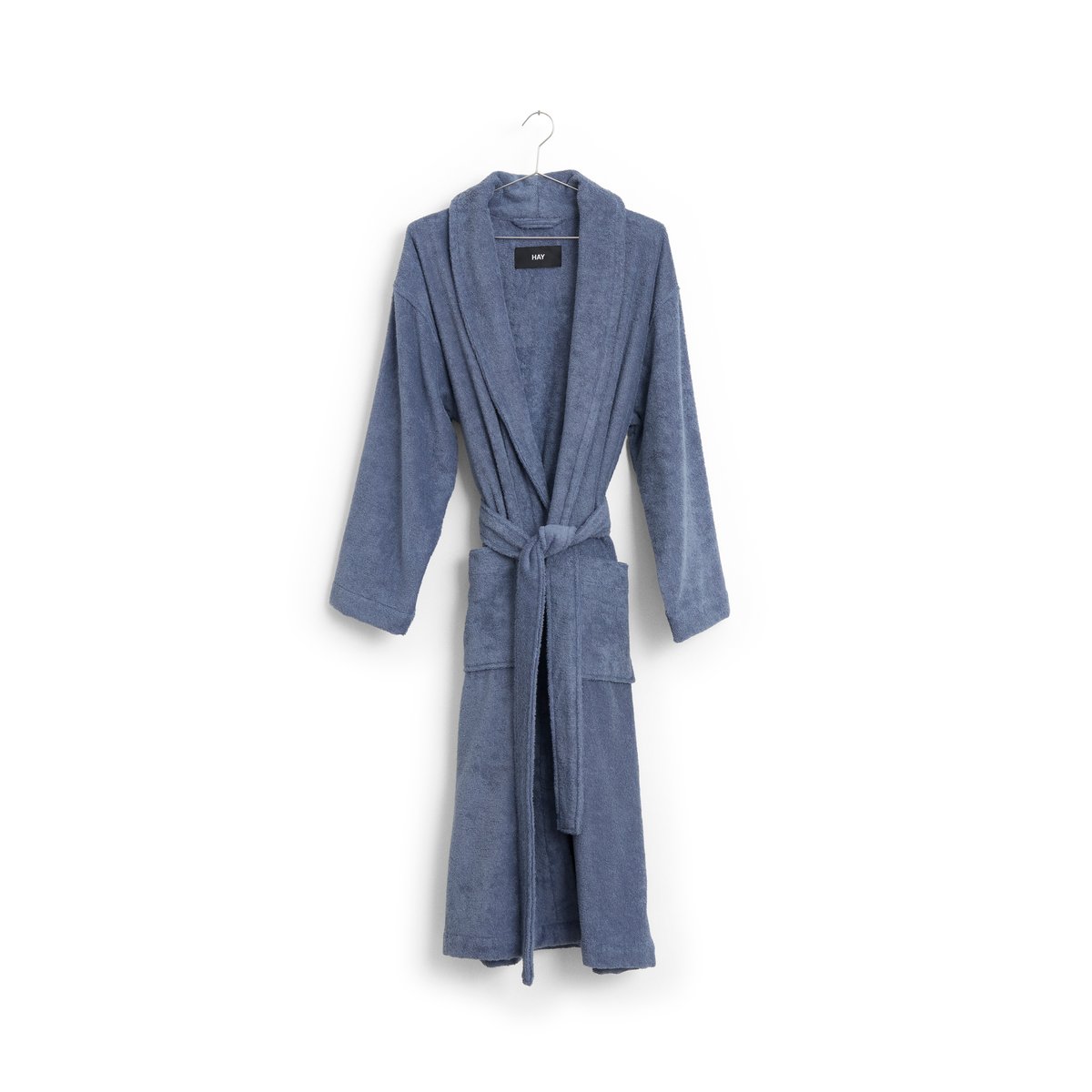 HAY Mono bathrobe M/L Steel blue | Scandinavian Design | Dressing gowns & bath robes | Blue